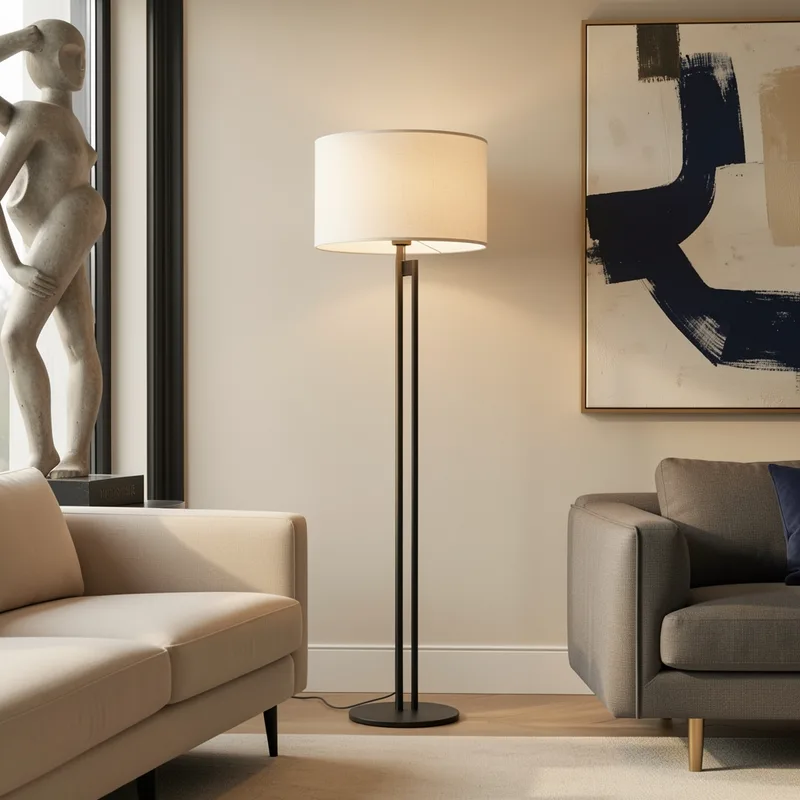 Luminaire salon sur pied : 7 modèles pour transformer votre espace en 2026